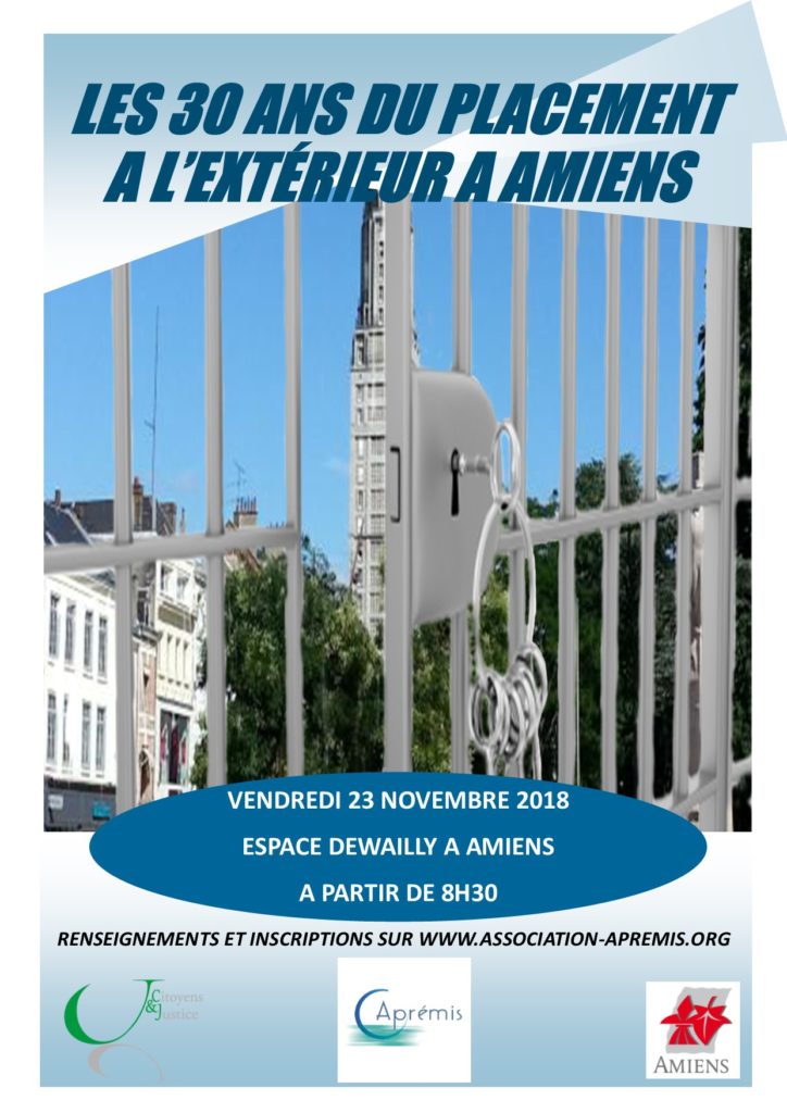 Affiche des 30 ans du PE à Amiens en novembre 2018